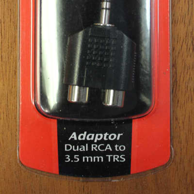 Hosa Technologies GRM-193 Adaptor Dual RCA to 3.5 mm TRS image 1