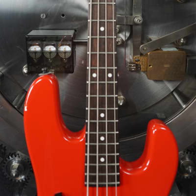 Charvel 2B Late 80s - Ferrari Red PJ Bass Guitar w/ Case image 3