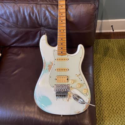 Fender Custom Shop '60 Reissue Stratocaster Relic 2010s White/Green image 1