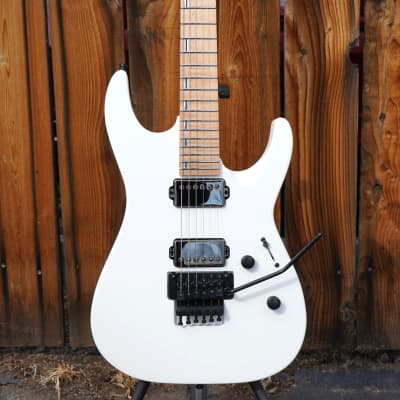 ESP Custom Shop Original M-II DLX Maple Board Snow White Satin 6-String w/ Case (2025) image 6