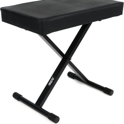 On-Stage KT7800+ Deluxe X-Style Bench  Bundle with Gator GKBE-88 Economy Keyboard Gig Bag image 2