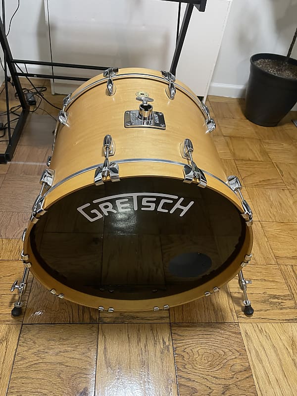 Gretsch 22" x 18 USA Custom Bass Drum 2018 Natural Maple Reverb