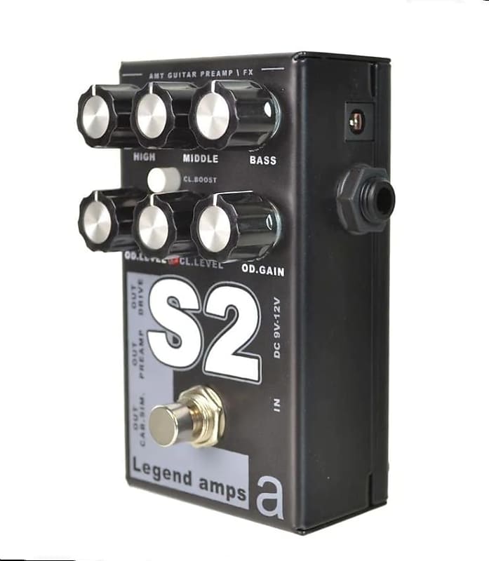 AMT Electronics S2 Guitar Pedal Preamp Cab Sim Distortion