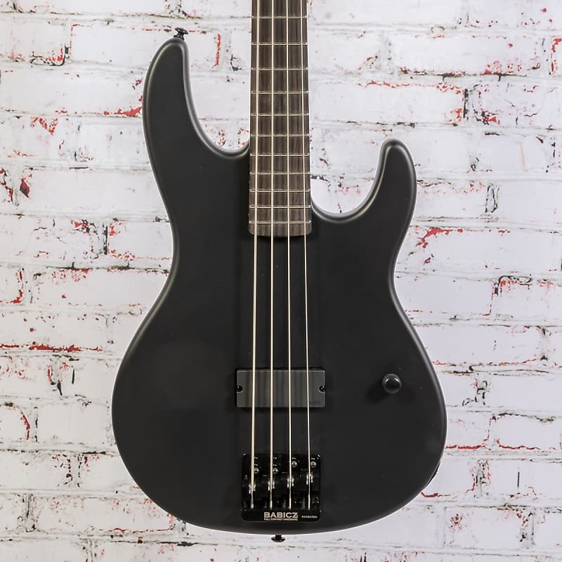 LTD by ESP - AP-4 - Black Metal Bass Guitar - Black Satin | Reverb