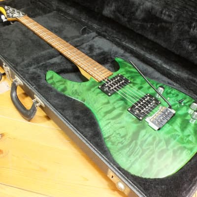 Brian Moore C 55 P Piezo Quilted Green USA 1998 for sale