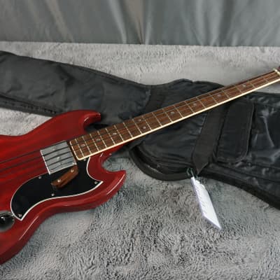 Gaban SG Bass - Cherry 4-String Bass Guitar image 23