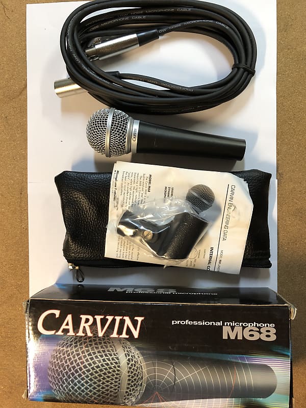 Carvin M68 New Old Stock Micropone (SM58 Clone) M68 2008 Gray | Reverb