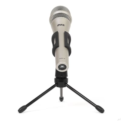 LyxPro HHMU-10 Cardioid Dynamic USB Microphone for Home Recording, Voice Over & Podcasting, Includes Desktop Tripod Stand & USB Cable image 4