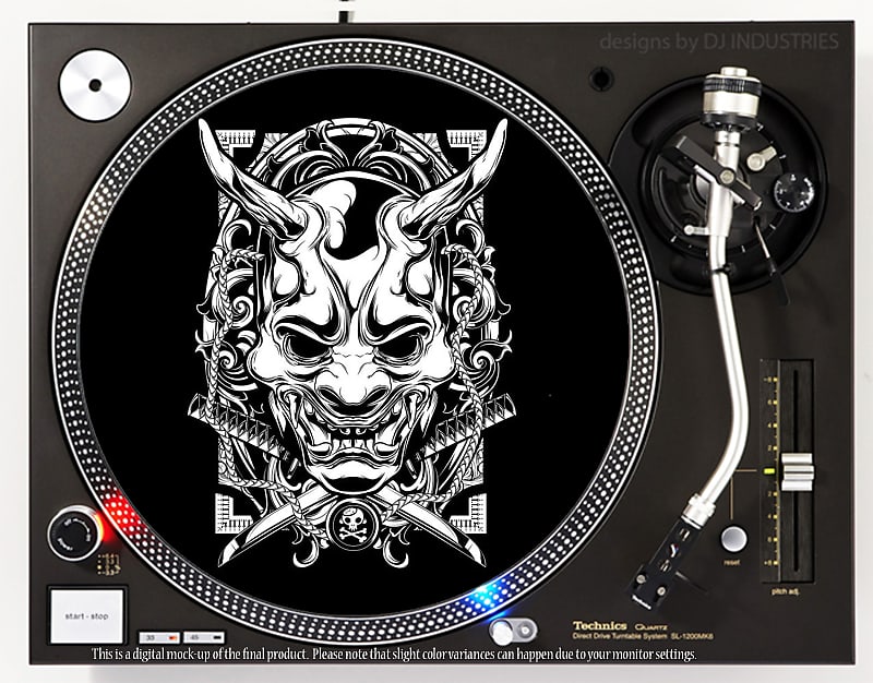DJ Industries Demon Mask Crest  - DJ slipmat image 1