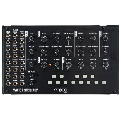 Moog Mavis Monophonic Semi-Modular Analog Synthesizer with Modular Utilities image 1