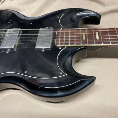 Ampeg Stud GE-100 GE100 Guitar with Case MIJ Made In Japan Vintage Black image 6