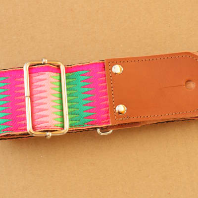 Pardo Guitar Strap Rainbow Hippie 2'5 Inches Wide For Guitar & Bass image 2