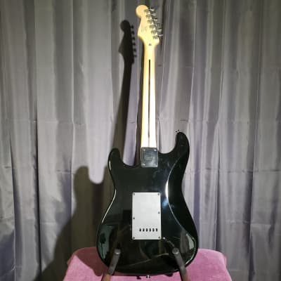 2008 Squire SSH Stratocaster, Black Fat Strat, Restored and Upgraded with Hardshell Case image 3