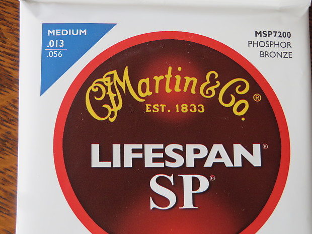 Martin SP 7200 Lifespan Medium Gauge Phosphor Bronze Strings Reverb