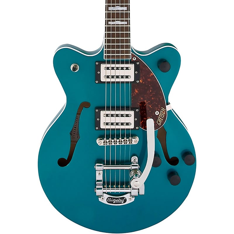 Gretsch Guitars G2657T Streamliner Center Block Jr. Double-Cut With Bigsby Electric Guitar Ocean Turquoise image 1
