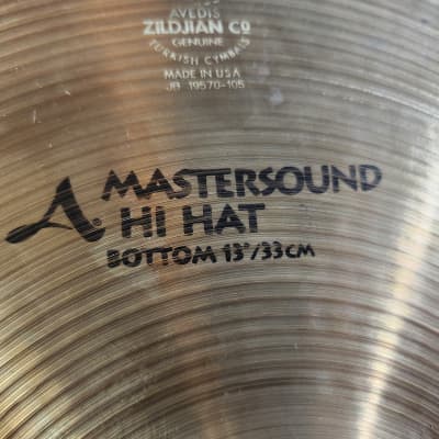 Zildjian 13" A Series Mastersound Hi-Hat Cymbals (Pair) - Traditional (Test video included) image 9