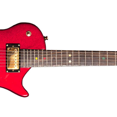 Oriolo Vanguard Series ME-11R Electric Guitar - Red Gloss Sparkle for sale