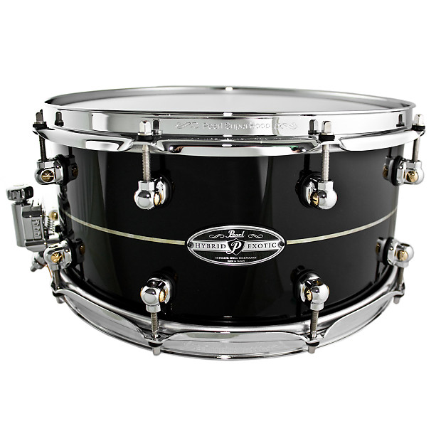 Pearl HEK1465 Hybrid Exotic 14x6.5" Kapur/Fiberglass Snare Drum image 1
