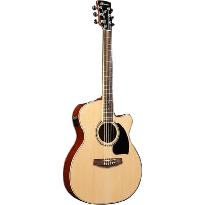 Ibanez Performance Series PC15ECE Grand Concert Cutaway Acoustic Electric Guitar, Rosewood Fretboard, Natural High Gloss image 11