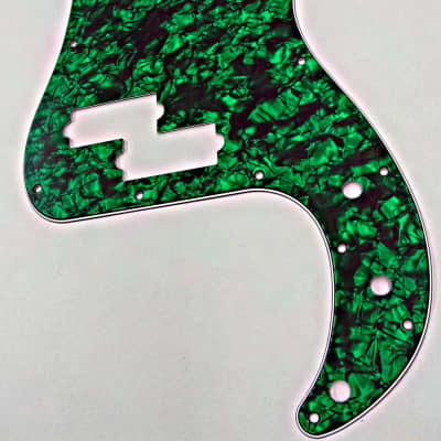 D'Andrea Pro P-Bass Pickguard 13 hole made in the USA 2019 Green Pearl for sale