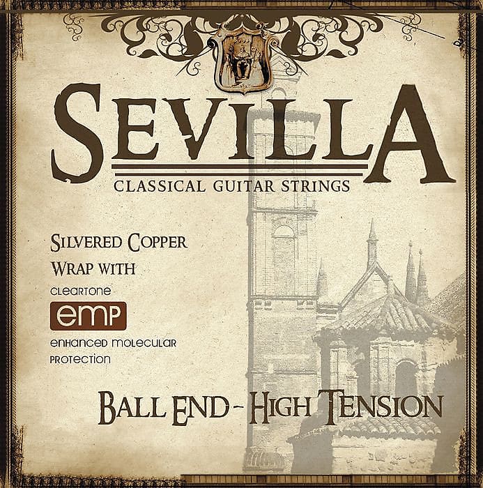 Cleartone Sevilla Classical Guitar Strings - Ball End - High Ten. 28-42 - 1Pack - 1 Pack image 1