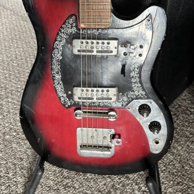1960s Teisco / Kimberly 2 Pickup - Red Burst image 2