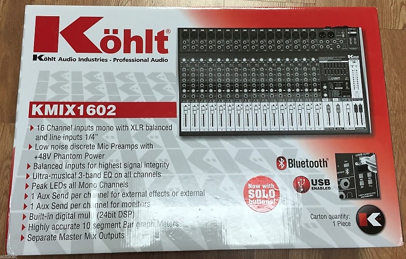 New Kohlt KMIX-1602 16-Channel XLR MP3 USB Live Studio | Reverb Canada