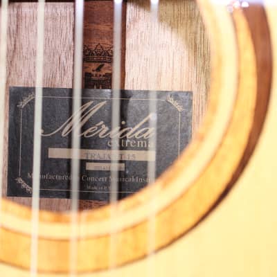 Merida Trajan T-15 Solid Cedar Top Classical Nylon Acoustic Guitar image 9