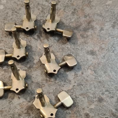 Grover Sta-Tite Open back tuners 1960s Gretsch - Nickel image 4