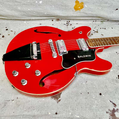 1960's Baldwin Burns model 706 (V) Semi-Hollowbody Electric Guitar circa 1968 image 9