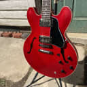 2020 Gibson Mod Collection ES-335 Satin Cherry + Case Burstbuckers Black Nickel Factory Modified COA