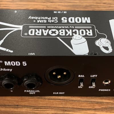 Warwick Rockboard MOD 5 TRS Direct Box DI Speaker Simulator Guitar Effect Pedalboard Patchbay Module image 3