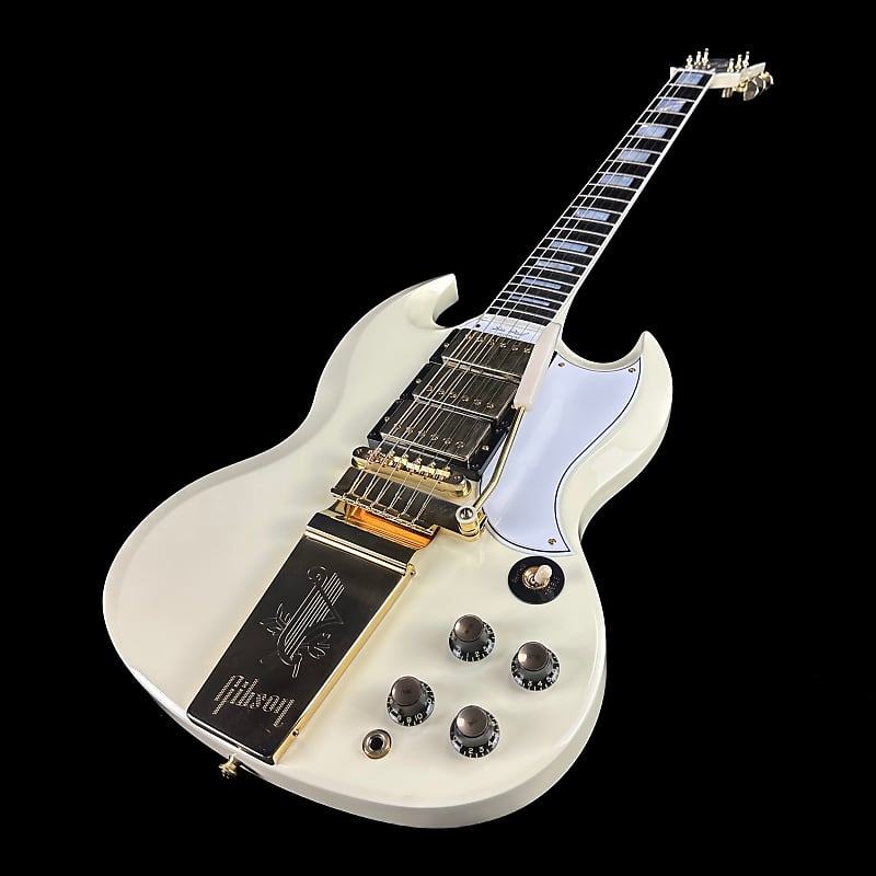 Used 2021 Gibson Custom Shop 1961 SG Custom Polaris White w/case TSU13133 image 1
