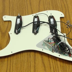 Fender Squier Deluxe Duncan Hot Rails Strat LOADED PICKGUARD