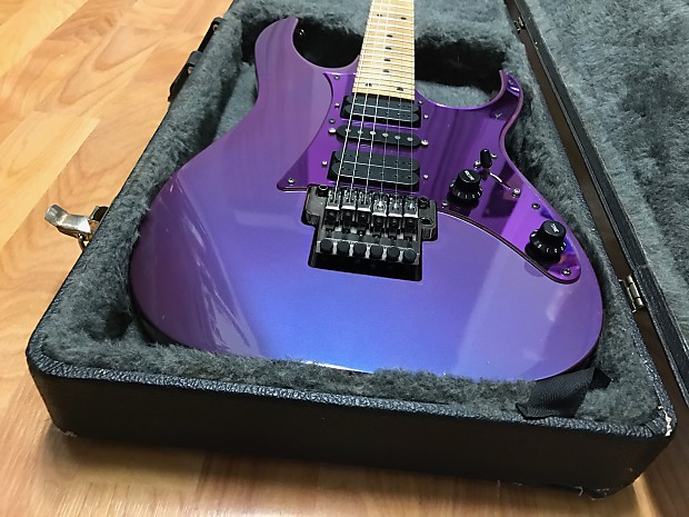 Ibanez RG550DX Deluxe Model Purple Neon 1992 Maple Fretboard | Reverb
