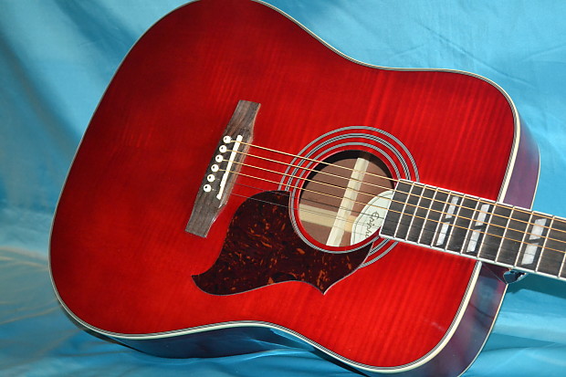 Epiphone Hummingbird Artist, Wine Red Finish | Reverb