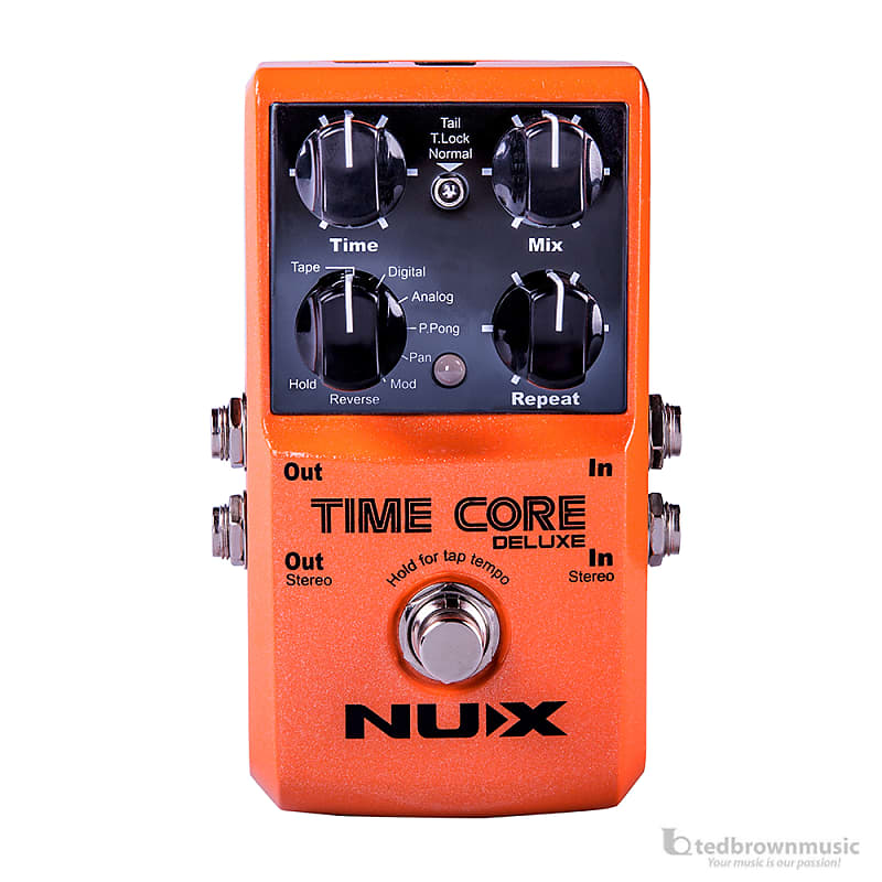 NuX Time Core Deluxe Delay Effects Pedal with 7 Delay Modes image 1