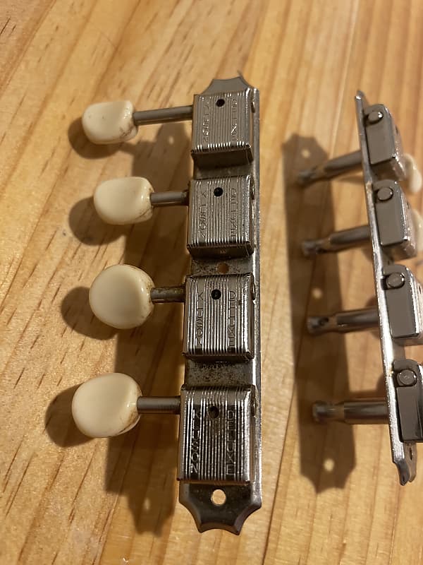 Kluson mandolin machine heads tuners double line 1960's Reverb