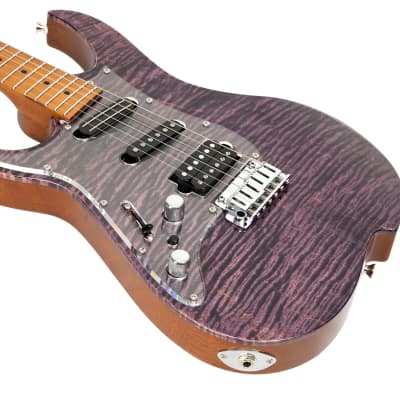 Vola Guitars OZ RV TNC LH Trans light Purple Gloss image 2