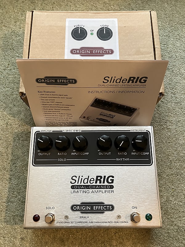 ORIGIN EFFECTS SLIDERIG – LARGE FORMAT Large Format Origin Effects Sliderig Dual-Chained Limiting