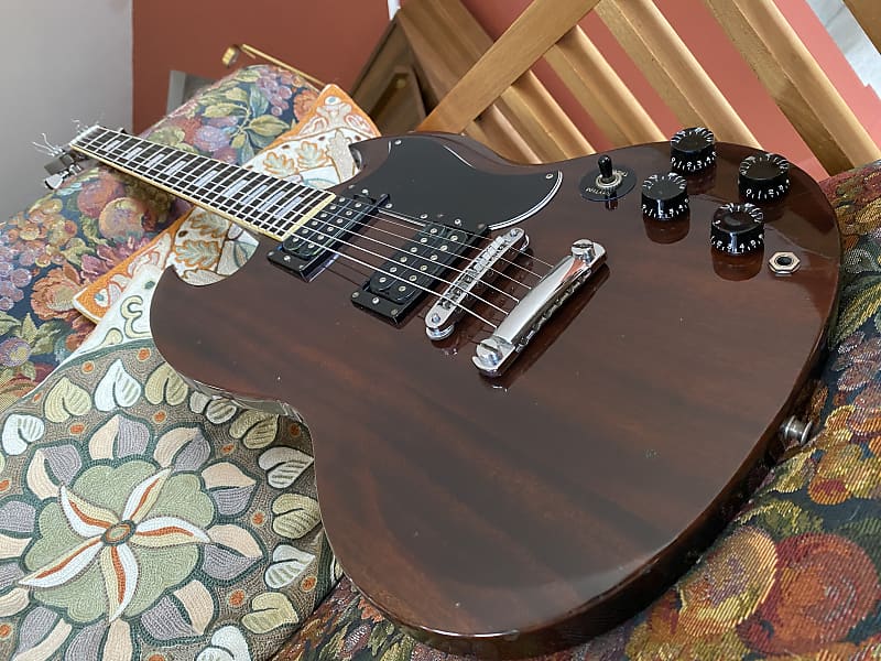 Aria Pro II SG Standard copy 1979 - Walnut | Reverb