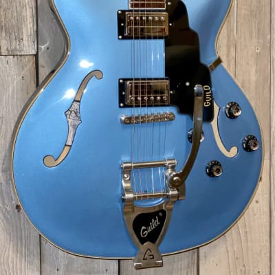 Guild Starfire I DC Semi-Hollow Electric Guitar - Pelham Blue, Support Indie Music Shops Buy it Here image 3