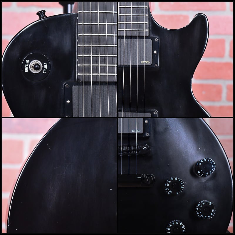 Gibson Les Paul Gothic II Matte Ebony 2006 w/Epiphone