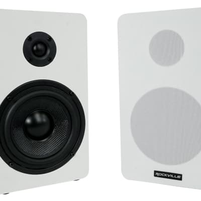 Rockville BluTube Amplifier Home Receiver+5.25" White Bookshelf Speakers+12" Sub image 20