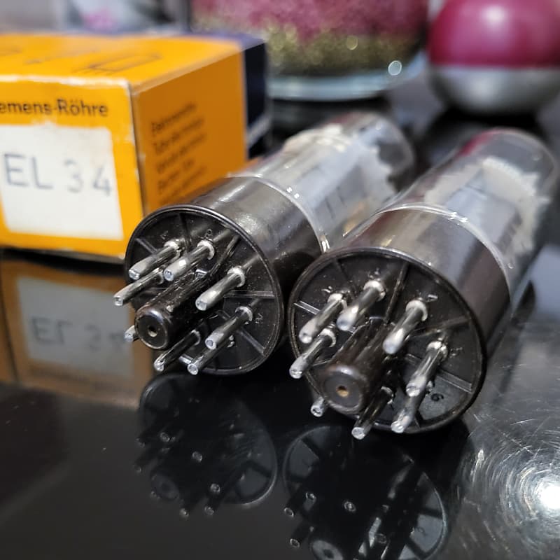 Mullard Blackburn (Siemens logo)Xf2 EL34 6CA7 Year 1963,OO