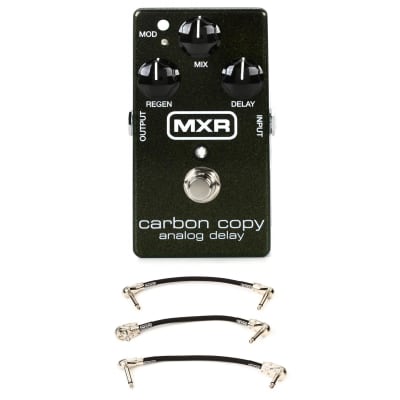 MXR M169 Carbon Copy Analog Delay Pedal with 3 Patch Cables image 1