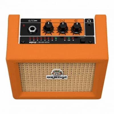 Orange Crush Amp Mini 3W Analogue Combo Battery Powered Amp Bundle with 2 Batteries & Liquid Audio Polishing Cloth - Electric Bass Guitar Amp, Portable Practice Amp, Mini Speaker Amplifier image 8