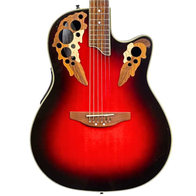 Ovation Celebrity CS257 CS 257 Red Faded Burst Electric | Reverb