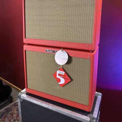 Fender Hot Rod Deluxe Limited Edition Texas Red set with Matching Extension Cabinet image 2