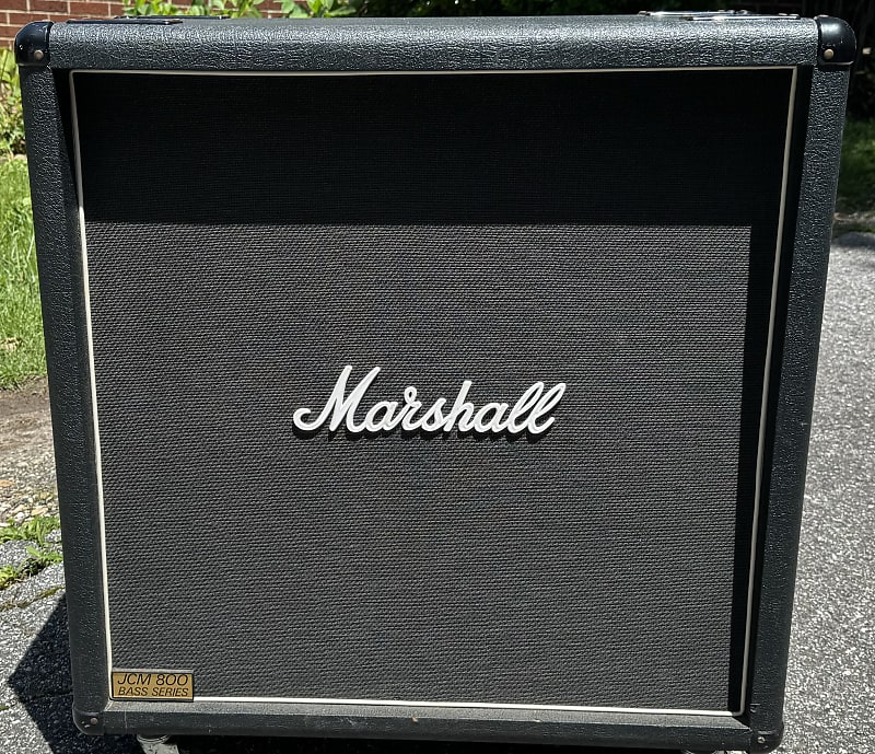 1980s Marshall JCM800 1981 200 Watt 2x15 Bass Cabinet 215 Cab Vintage
